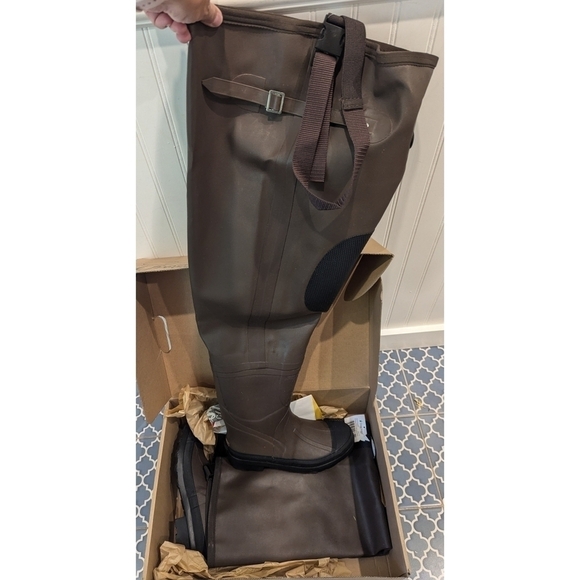New In Box Froggtoggs Classic II Waterproof Cleated Felt Hip Boot Size 10 main image 7